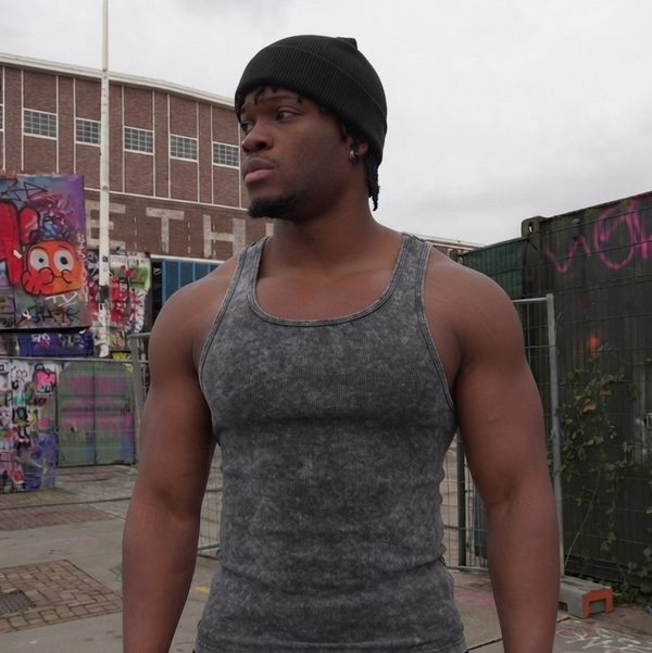 MOG Tanktop black washed